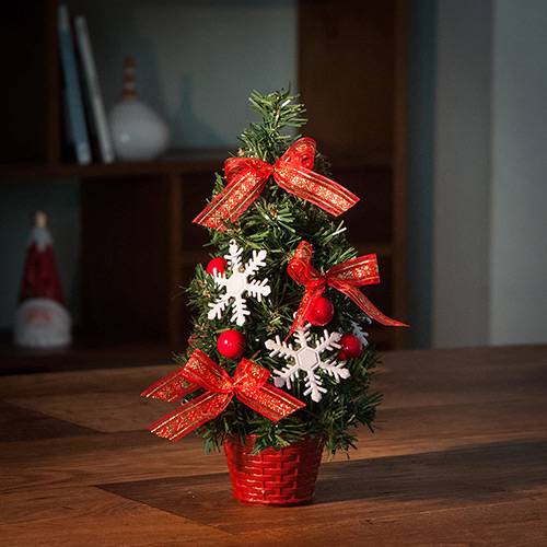 Tamanhos, Medidas e Dimensões do produto Árvore de Mesa Decorada 30cm - Orb Christmas