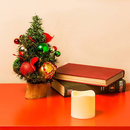 Tamanhos, Medidas e Dimensões do produto Árvore de Mesa Decorada Natal Prático 30 Cm - Orb Christmas