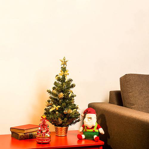 Tamanhos, Medidas e Dimensões do produto Árvore de Mesa Decorada Pinheiro Natal Express - Orb Christmas