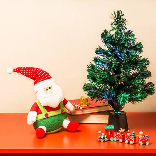 Tamanhos, Medidas e Dimensões do produto Árvore de Mesa em Fibra Ótica 46cm - Orb Christmas