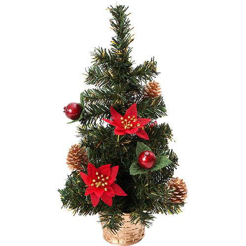 Tamanhos, Medidas e Dimensões do produto Árvore de Mesa Natalina Decorada 40cm - Orb Christmas
