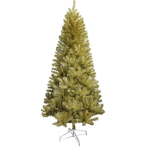 Tamanhos, Medidas e Dimensões do produto Árvore de Natal Champanhe com Brilho Prateado Nas Extremidades 2,1m, 1.105 Galhos - Orb Christmas