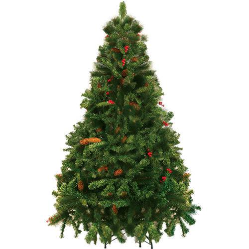 Tamanhos, Medidas e Dimensões do produto Árvore de Natal Magizi Alpina Decorada Verde 1,80cm 660 Galhos 16819