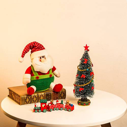 Tamanhos, Medidas e Dimensões do produto Árvore Decorada de Mesa 28cm - Orb Christmas