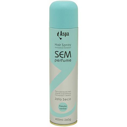 Tamanhos, Medidas e Dimensões do produto Aspa Hair Spray Fixador de Penteado Sem Perfume Jato Seco Fixação Normal 400 Ml