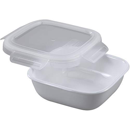 Tamanhos, Medidas e Dimensões do produto Assadeira de Vidro Quadrada com Tampa Hermética 828ml - Corelle