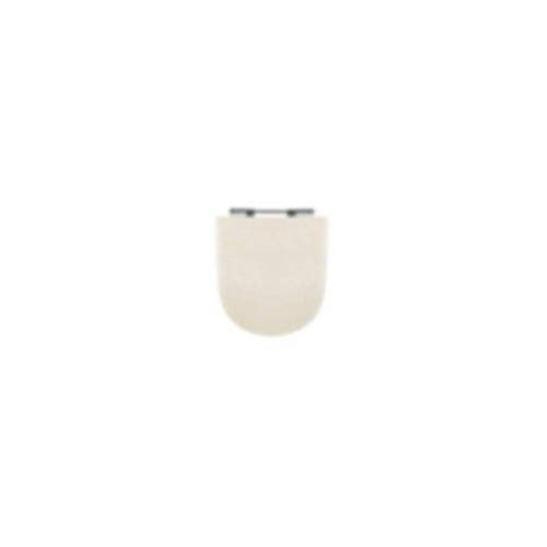 Tamanhos, Medidas e Dimensões do produto Assento Carrara de Poliéster Branco Cromado Ref. 4313
