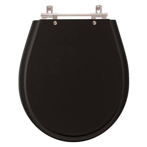 Tamanhos, Medidas e Dimensões do produto Assento Sanitário Poliéster Avalon Premium Ebony (Preto) para Vaso Ideal Standard
