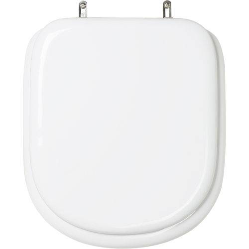 Tamanhos, Medidas e Dimensões do produto Assento Sanitário (tampa de Vaso) Almofadado Flox Branco para Vaso Fiori