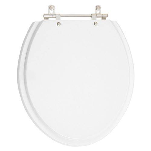 Tamanhos, Medidas e Dimensões do produto Assento Sanitário (tampa de Vaso) Convencional Oval Branco Laqueado