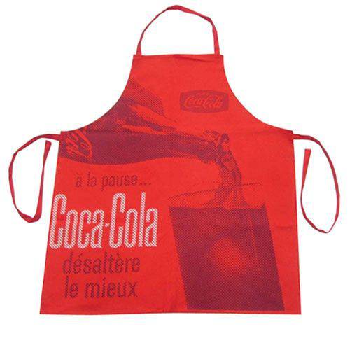 Tamanhos, Medidas e Dimensões do produto Avental de Cozinha Coca Cola Servindo Vermelho Vintage