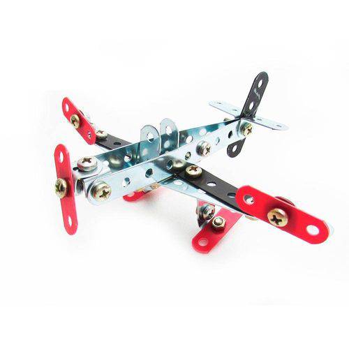 Tamanhos, Medidas e Dimensões do produto Avião Bimodelo Brinquedo de Montar Robótica - Modelix 201