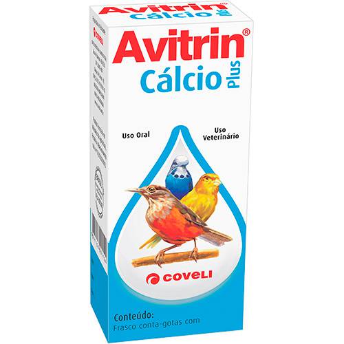 Tamanhos, Medidas e Dimensões do produto Avitrin Cálcio 15ml - Coveli