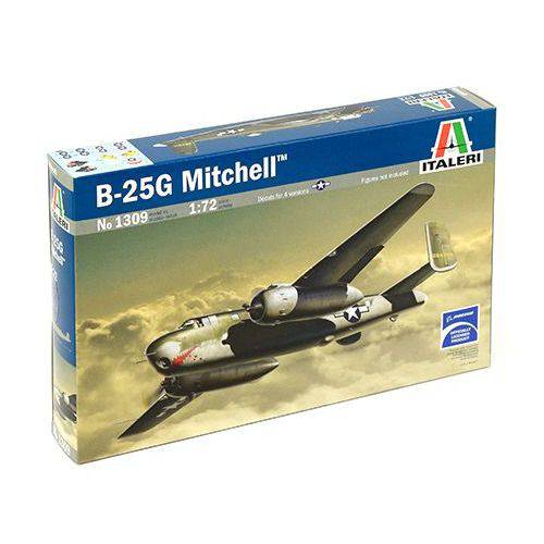 Tamanhos, Medidas e Dimensões do produto B-25G Mitchell - 1/72 - Italeri 1309