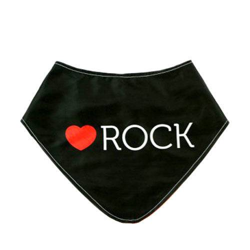 Tamanhos, Medidas e Dimensões do produto Babador I Love Rock Tecido