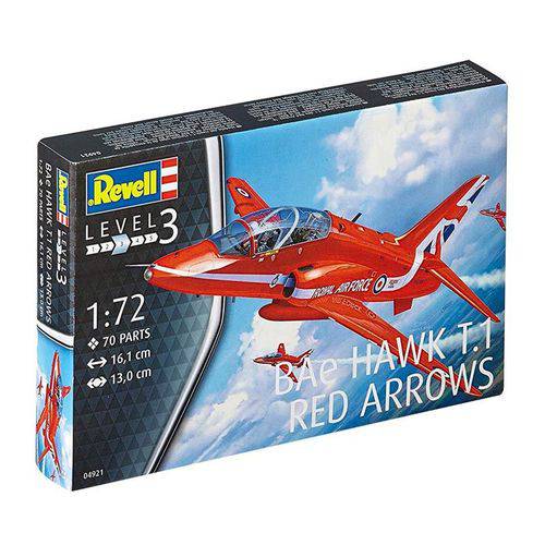 Tamanhos, Medidas e Dimensões do produto BAe Hawk T.1 Red Arrows - 1/72 - Revell 04921