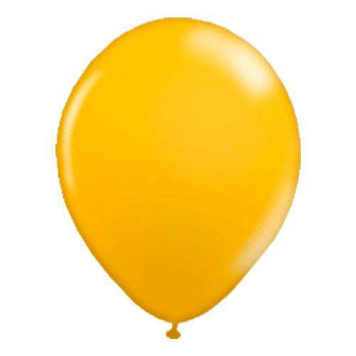 Tamanhos, Medidas e Dimensões do produto Balão de Látex Amarelo Ouro 9” com 50 Unidades Balloontech