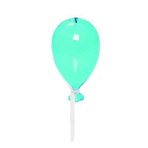 Tamanhos, Medidas e Dimensões do produto Balão de Vidro Transparente Azul Decoração Festas