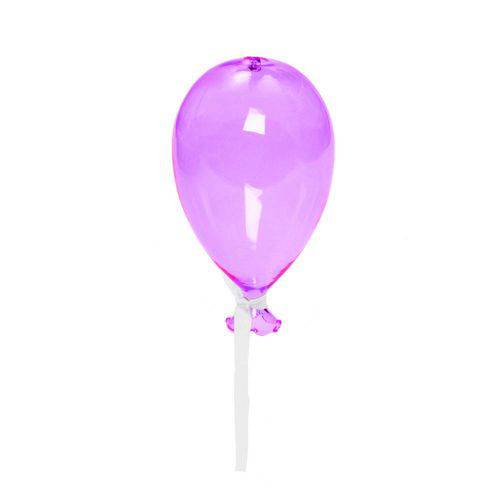 Tamanhos, Medidas e Dimensões do produto Balão de Vidro Transparente Rosa Decoração Festas