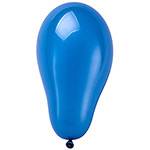Tamanhos, Medidas e Dimensões do produto Balão Liso Pera Nº 07 Azul com 50 Unidades - Regina Festas