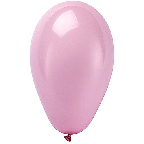 Tamanhos, Medidas e Dimensões do produto Balão Liso Pera Nº 07 Rosa com 50 Unidades - Regina Festas