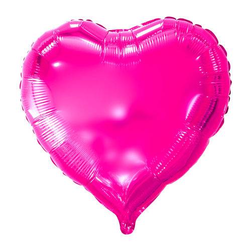 Tamanhos, Medidas e Dimensões do produto Balão Metalizado Coração Rosa 18" Mundo Bizarro 0488