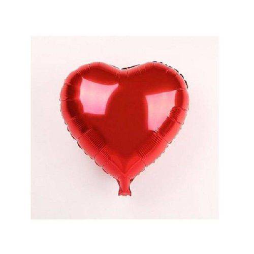 Tamanhos, Medidas e Dimensões do produto Balão Metalizado Coração Vermelho 18 Polegadas