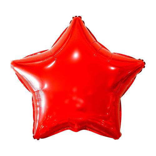 Tamanhos, Medidas e Dimensões do produto Balão Metalizado Estrela Vermelho 18" Mundo Bizarro 0496