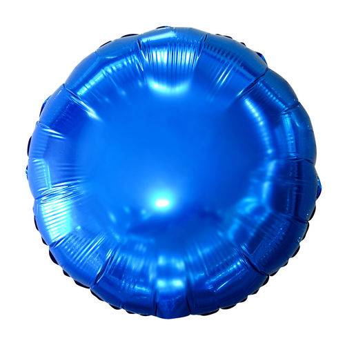 Tamanhos, Medidas e Dimensões do produto Balão Metalizado Redondo Azul 18" Mundo Bizarro 0497