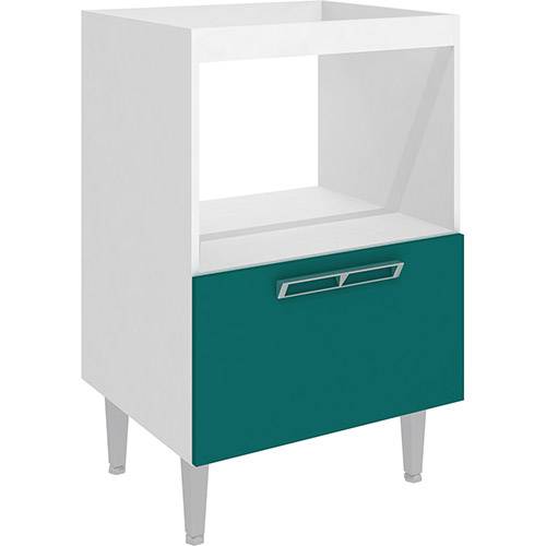 Tamanhos, Medidas e Dimensões do produto Balcão de Cozinha Art In Móveis Cz605 1 Porta Basculante Alto - Branco/Verde