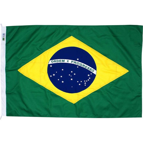 Tamanhos, Medidas e Dimensões do produto Bandeira Brasil Tradicional - Verde + Amarelo - Único
