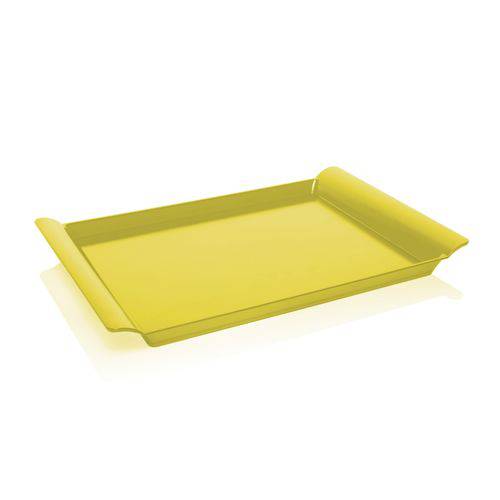 Tamanhos, Medidas e Dimensões do produto Bandeja Lea Vitra Pequeno Amarelo Cozinha 34x21 Cm ou