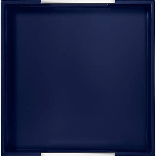 Tamanhos, Medidas e Dimensões do produto Bandeja Quadrada Laqueada com Alças Tramontina Design Collection Azul 40x40cm