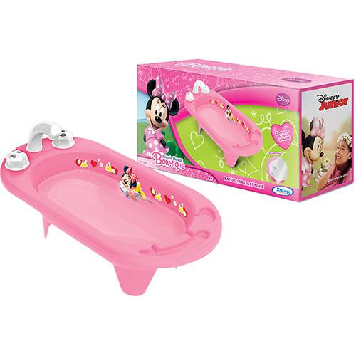 Tamanhos, Medidas e Dimensões do produto Banheira Minnie Mouse Bow-Tique Disney Rosa - Xalingo