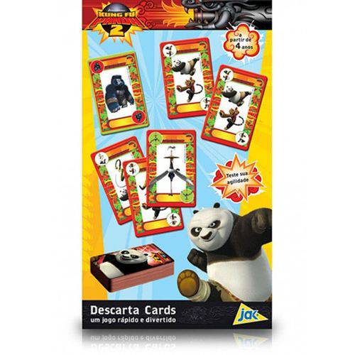 Tamanhos, Medidas e Dimensões do produto Baralho Kun Fu Panda 2 Descarta Cards - Toyster