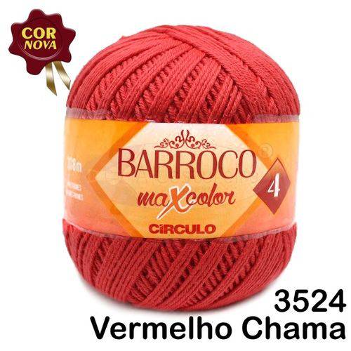 Tamanhos, Medidas e Dimensões do produto Barbante Barroco Maxcolor Círculo Nº4 200g -Cor: 3524