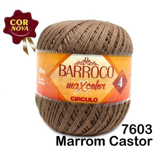 Tamanhos, Medidas e Dimensões do produto Barbante Barroco Maxcolor Círculo Nº4 200g -Cor: 7603