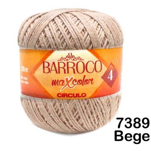 Tamanhos, Medidas e Dimensões do produto Barbante Barroco Maxcolor Círculo Nº4 200g - Cor: 7389