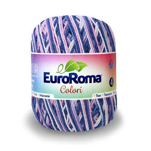 Tamanhos, Medidas e Dimensões do produto Barbante Euroroma Colori Nº4 200g com 339m-0530-Chiclete