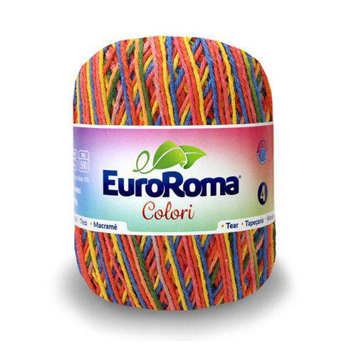 Tamanhos, Medidas e Dimensões do produto Barbante Euroroma Colori Nº4 200g com 339m-0760-Coral