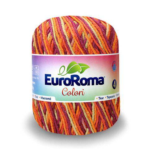 Tamanhos, Medidas e Dimensões do produto Barbante Euroroma Colori Nº4 200g com 339m-0780-Lichia