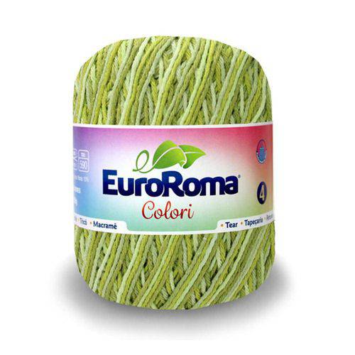 Tamanhos, Medidas e Dimensões do produto Barbante Euroroma Colori Nº4 200g com 339m-0804-Verde Musgo