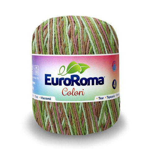 Tamanhos, Medidas e Dimensões do produto Barbante Euroroma Colori Nº4 200g com 339m-0806-Verde Floresta