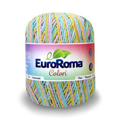 Tamanhos, Medidas e Dimensões do produto Barbante Euroroma Colori Nº4 200g com 339m-0906-Turquesa