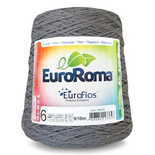 Tamanhos, Medidas e Dimensões do produto Barbante Euroroma Colorido N06 600g Eurofios-Caqui Escuro