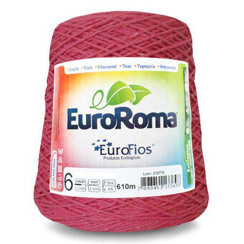 Tamanhos, Medidas e Dimensões do produto Barbante Euroroma Colorido N06 600g Eurofios-Melancia