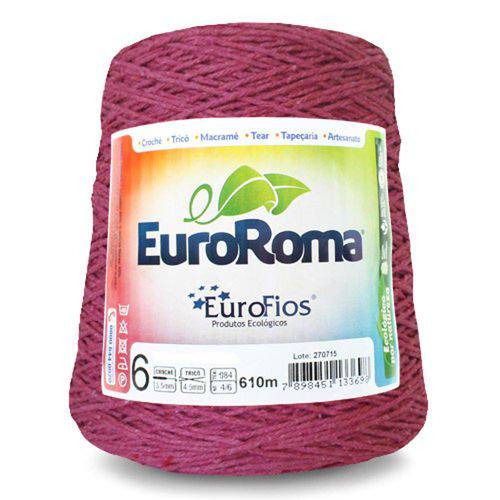 Tamanhos, Medidas e Dimensões do produto Barbante Euroroma Colorido N06 600g Eurofios-Rosa