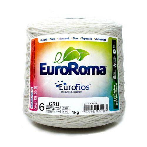 Tamanhos, Medidas e Dimensões do produto Barbante Euroroma Crú 1kg N06