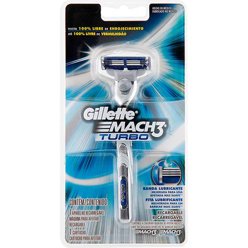 Tamanhos, Medidas e Dimensões do produto Barbeador Gillette Mach3 Turbo
