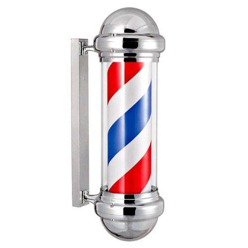 Tamanhos, Medidas e Dimensões do produto Barber Pole para Barbearia Cilindro de Centro Giratório Outdoor 72x20 Poste de Barbeiro